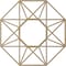 Ekena Millwork Guardian Wood Fretwork Pierced Ceiling Medallion, Hickory, 32"OD x 12 1/2"ID x 3/8"T CMWP32X32X0375GDHI - alternate 3